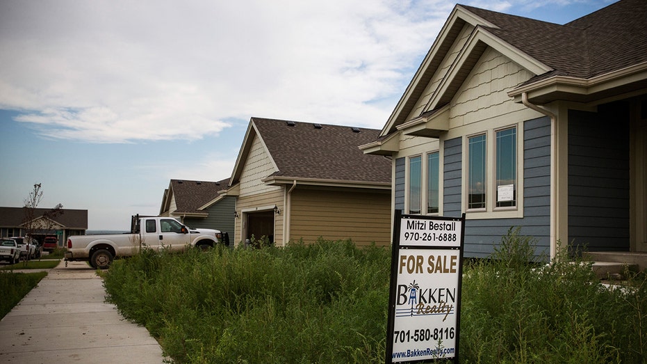 A For-Sale sign in Williston, North Dakota.